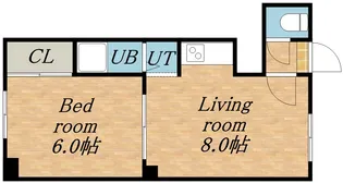 オクトーバー87【3階】の間取り