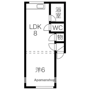 TY MARUYAMA【201号室】の間取り