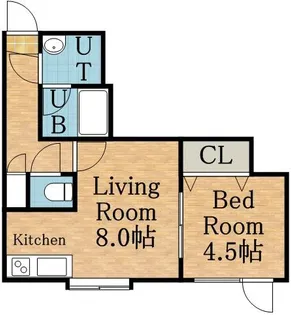 ドメスティ・プレサージュ【1階】の間取り