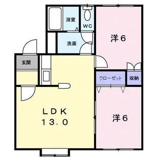 クレストール大沼【2階】の間取り