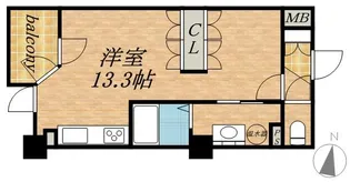 UURコート札幌南三条プレミアタワー【9階】の間取り