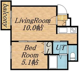 レジディア桑園【3階】の間取り