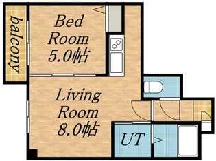 レジディア桑園【3階】の間取り