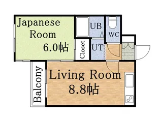 プレサント琴似1ー3【3階】の間取り