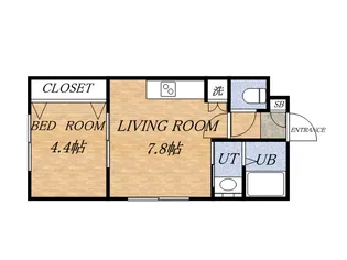 アイアール二十四軒【403号室】の間取り