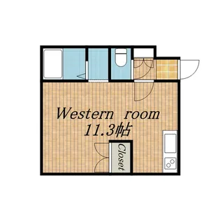 Uハウス北26条【305号室】の間取り