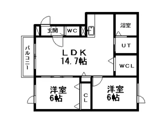 シェーン【2階】の間取り