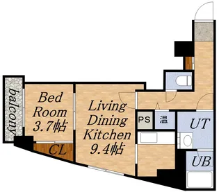 クレア北24条【1103号室】の間取り