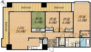 SーFORT中島公園【13階】の間取り