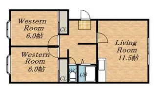 アルファコスモ伏古公園【00307号室】の間取り