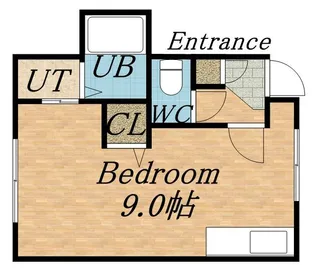 ARS ASABU ONE【202号室】の間取り