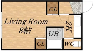 サザンシティ北大【1階】の間取り