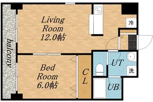 サザンミルフォード北大【502号室】の間取り