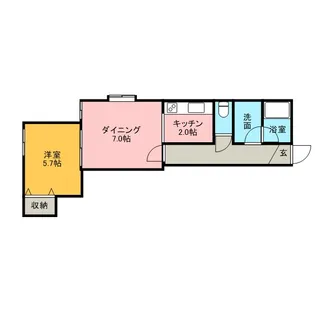 ラ・プリマヴェーラ弐番館【2階】の間取り