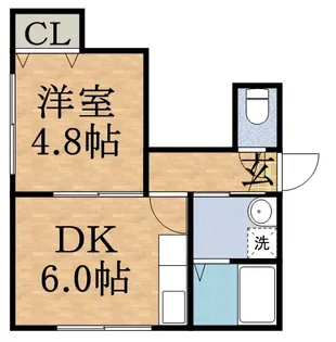 エルグランドN28【203号室】の間取り