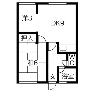 篠田ハイツ【6号室】の間取り