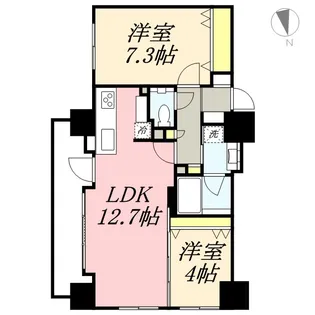 ラ・クラッセ札幌中島公園スクエア【804号室】の間取り