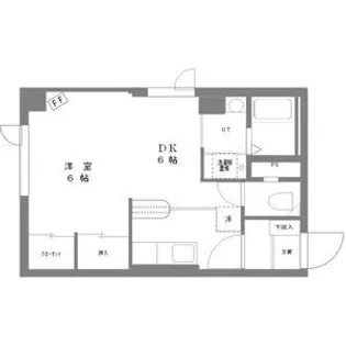 サザンクリスタル北大【101号室】の間取り