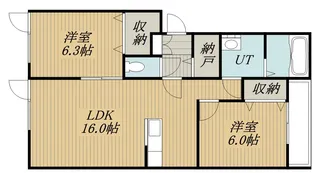 コスモルラシオン【1階】の間取り