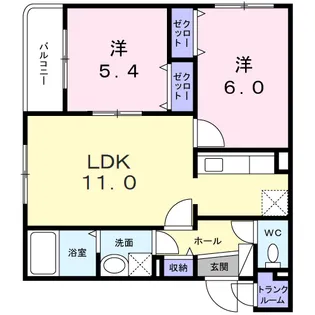 FELICE 中島公園【4階】の間取り