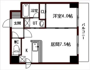 ノースファイン手稲【00301号室】の間取り