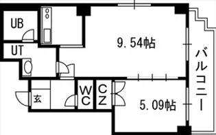 ローザス23【00603号室】の間取り