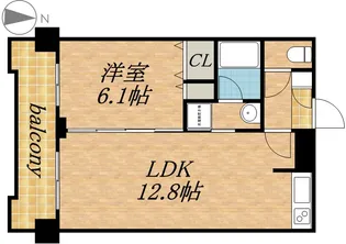 グランカーサ南9条【01003号室】の間取り