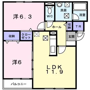 シンフォニアⅡ【2階】の間取り