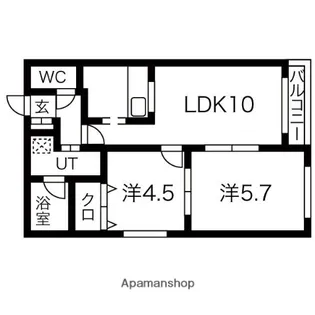 ETOILE(エタール)28【101号室】の間取り