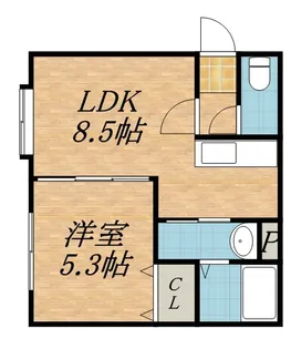 エスパニア札幌Ⅱ【3階】の間取り