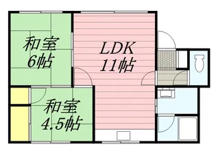 新生ハイム【201号室】の間取り