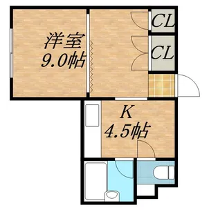 パルティール23【303号室】の間取り