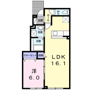 エム スクエア【1階】の間取り