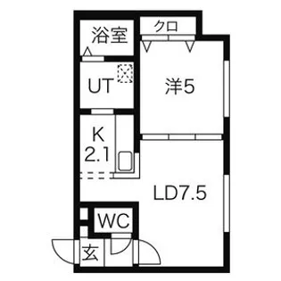 GLASS N21【1階】の間取り