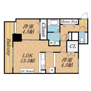 ピュア東彩館 II【5階】の間取り