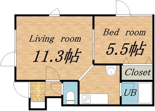 スイート・ブライアス・ハウス【201号室】の間取り