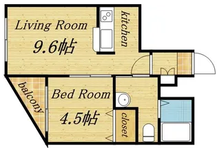 フェリーチェ桑園【305号室】の間取り
