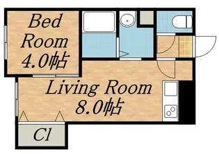 ブローニュ24【3階】の間取り