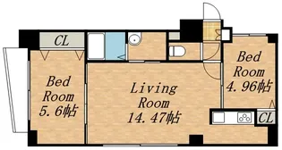 グランカーサ永山公園通 WEST【00905号室】の間取り