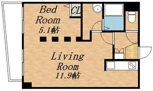 グランカーサ永山公園通 EAST【00405号室】の間取り