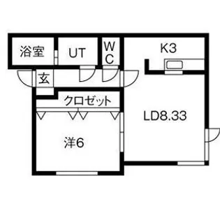 サニープレイスⅠ【2階】の間取り