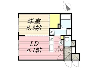 コラージュ琴似【2階】の間取り