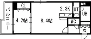 PRIME URBAN北14条【00901号室】の間取り