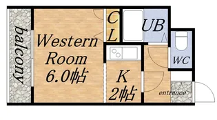 フラット北26条【503号室】の間取り