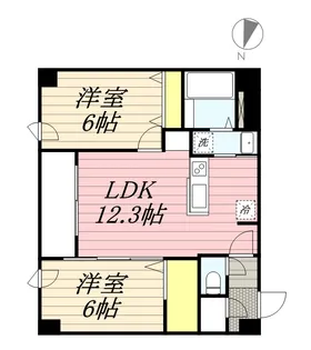 シティレジデンス桑園【2階】の間取り