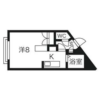 アルファアパル大倉【401号室】の間取り