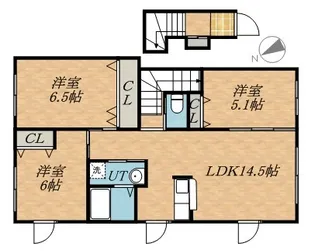 CALM COURTⅣ(カームコートフォー【2階】の間取り