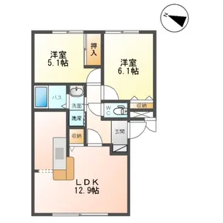 プロムナードⅠ【2階】の間取り