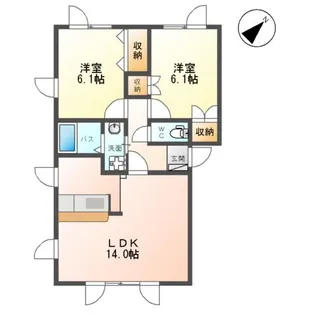桜花壱番館【2階】の間取り
