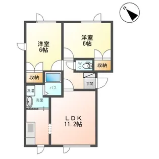 ディアコート【1階】の間取り